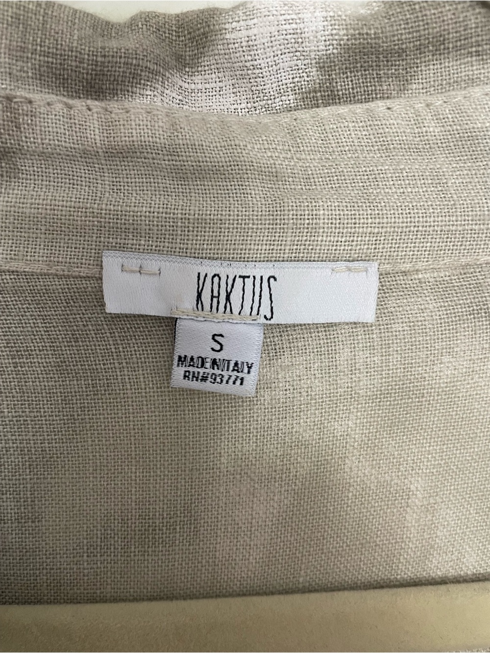 Kaktus Linen Graphic Print Shirt Dress - Picture 6 of 6